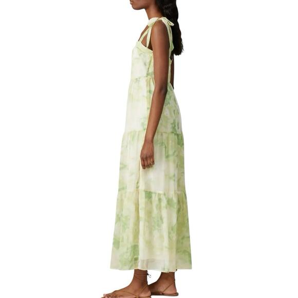 Line & Dot Green Tie-Dye Maxi Dress - Picture 3 of 11